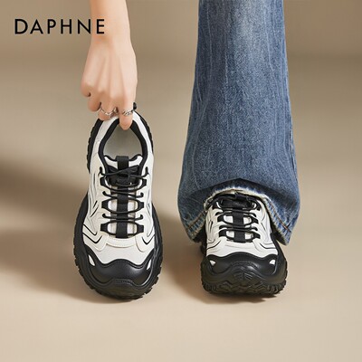 达芙妮厚底增高登山老爹鞋