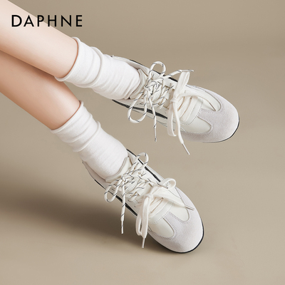 达芙新爆款小白鞋女内增高德训鞋