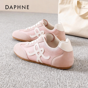 达芙妮超好看内增高小白鞋女2026超火芭蕾德训鞋阿休闲甘女鞋板鞋