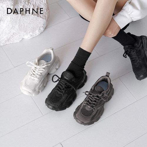 达芙妮厚底百搭老爹鞋女百搭