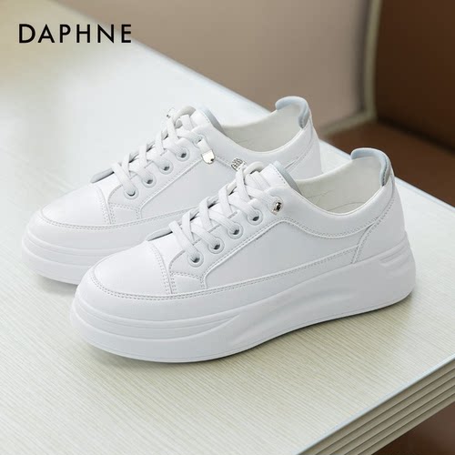 达芙妮厚底小白鞋女秋季新款