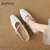 凉拖女鞋 达芙妮拖鞋 绝美凉单鞋 女粗跟穆勒鞋 女夏外穿2026新款 法式