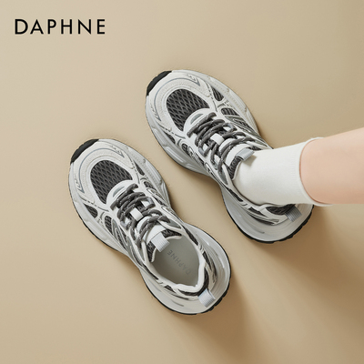 达芙妮厚底老爹鞋女款增高休闲鞋