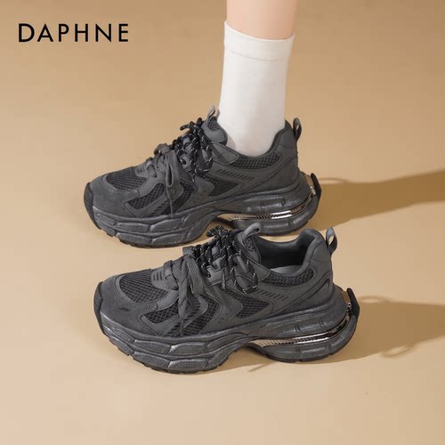 达芙妮厚底老爹鞋女增高运动鞋子