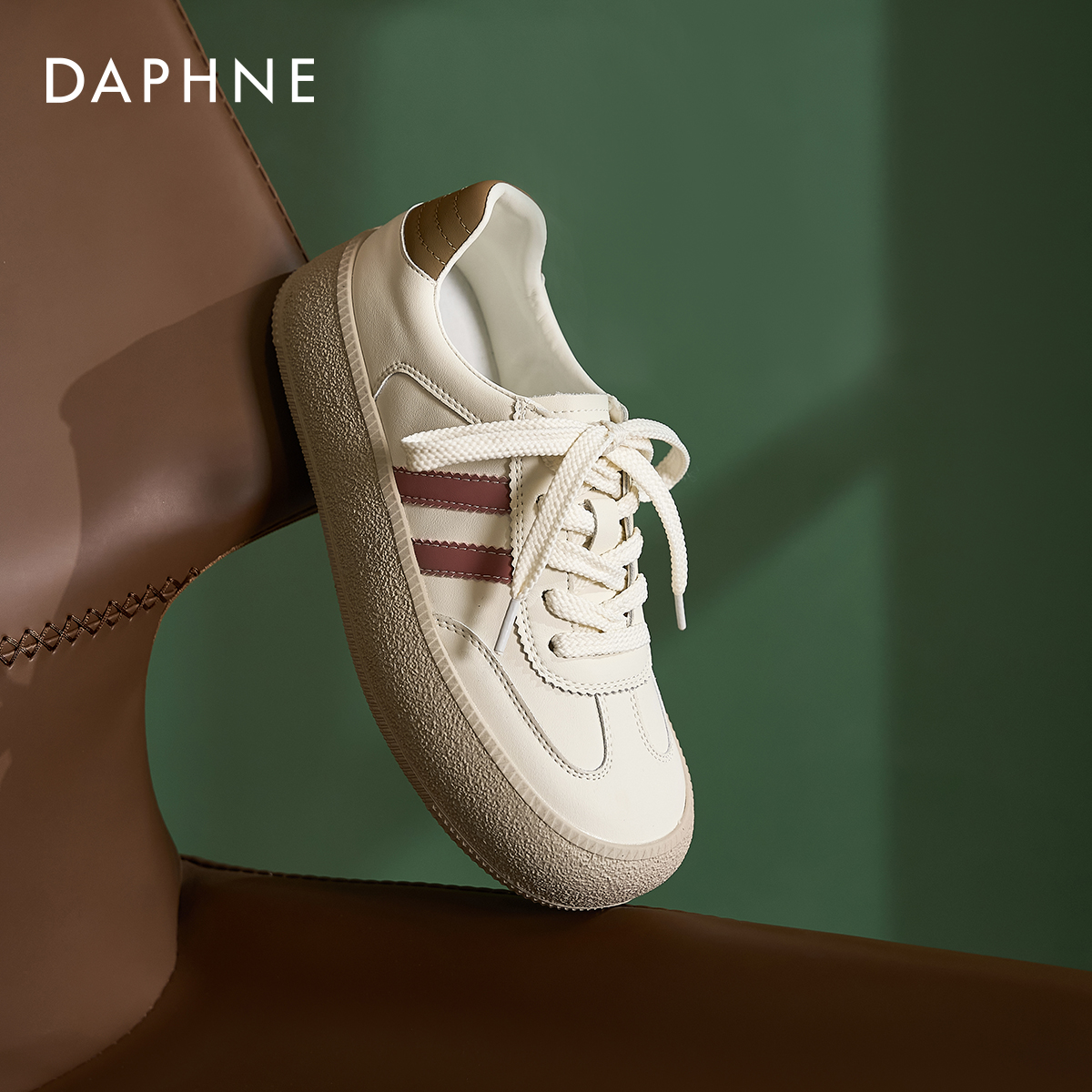 达芙妮复古厚底德训鞋女增高板鞋