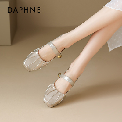 【达芙妮玛丽珍鞋】粗跟气质单鞋