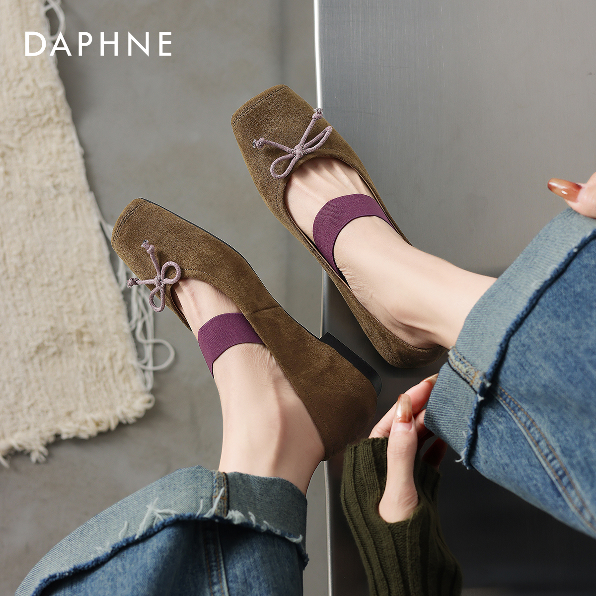 达芙妮芭蕾舞平底单鞋玛丽珍鞋女