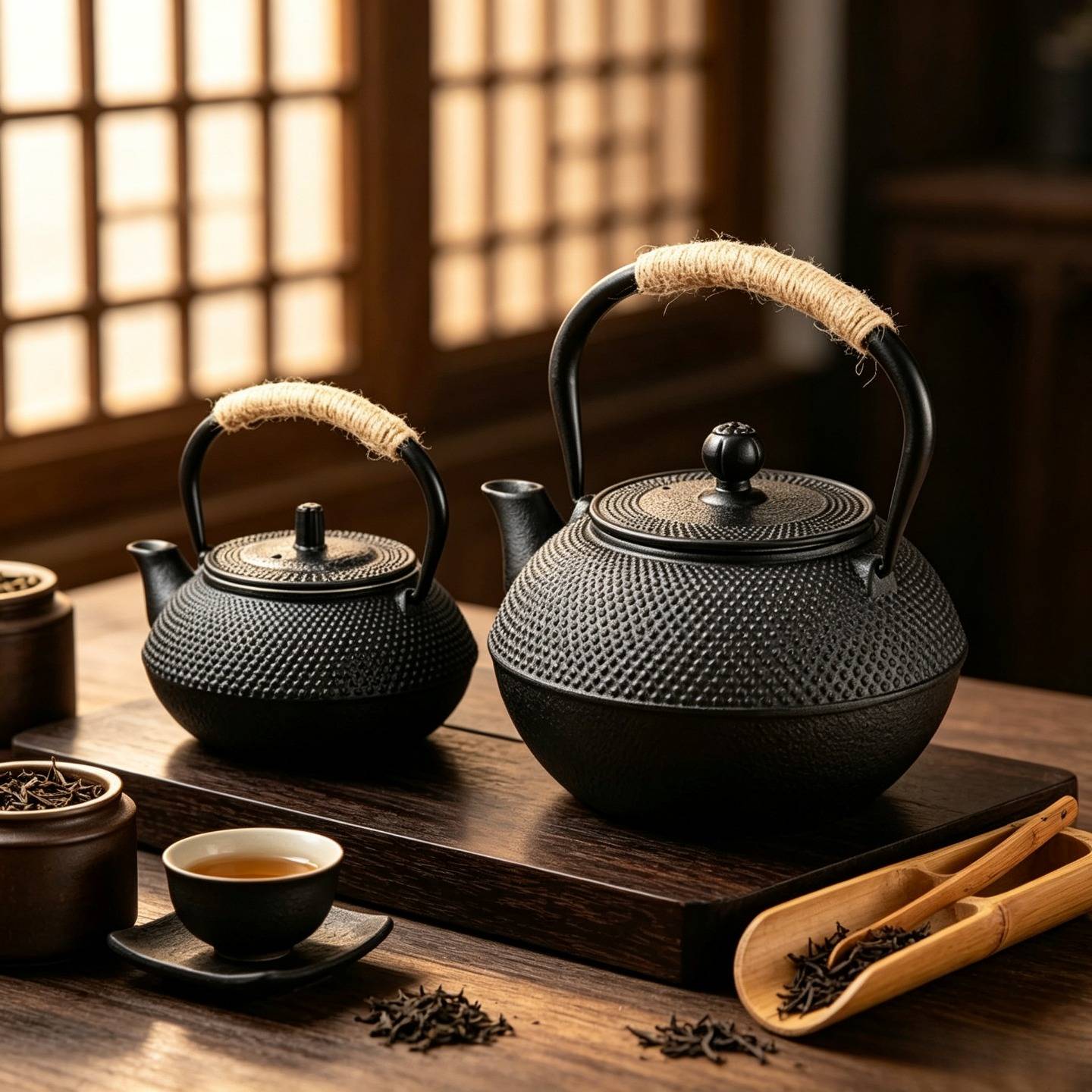 铁壶煮茶壶烧水壶专用碳火炉电陶炉器具老式铸铁茶壶围炉煮茶开水
