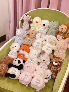 企鹅青蛙兔小熊独角兽 英国jellycat卷毛狐狸公仔 Little小羊玩偶