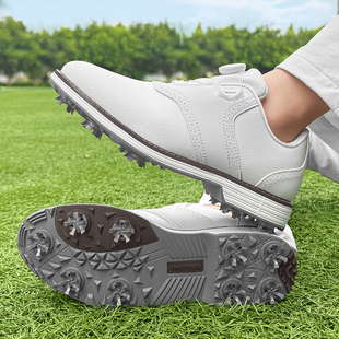 高尔夫球鞋男旋钮扣带可卸钉防滑新款专用运动鞋户外训练跨境大码