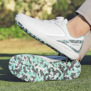 男款旋钮扣式高尔夫球鞋新款鞋子1级防水防滑舒适青少年运动休闲