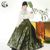 国风春秋 马面裙套装 鎏金莹梅 原创明制改良日常汉服女飞机袖