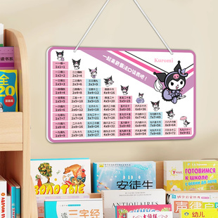 九九乘法口诀表小学生二年级挂墙学习神器单位换算表字母拼音门牌