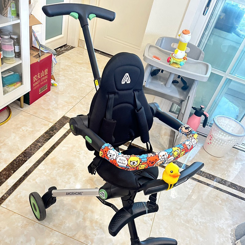 AM溜娃神器专用扶手保护套纯棉婴儿宝宝防啃食推车保护套透气紧致
