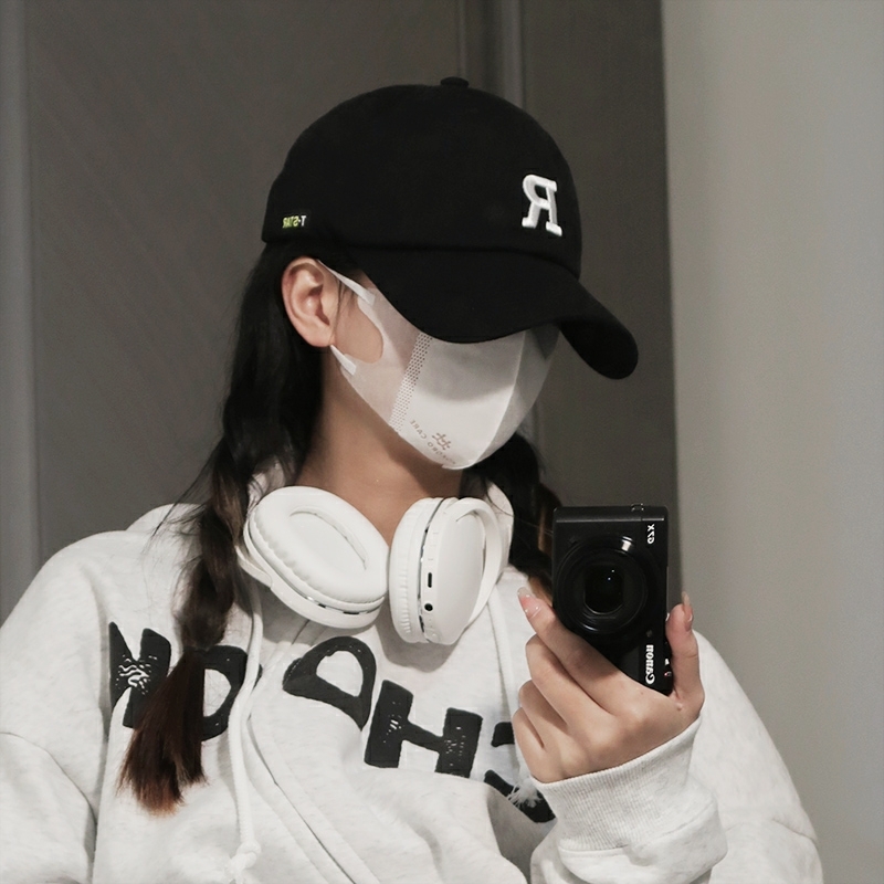 日系帽子女韩版百搭字母鸭舌帽