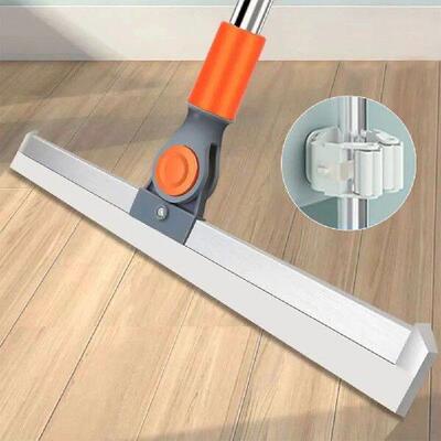 Silicone Floor Wiper Squeegee Adjustable Angle Long Handle