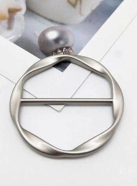 Scarves Clip Buckle Clasp Decor for Women Clothing