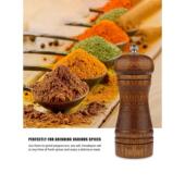 Mill and Oak Pepper Wood Salt Grinder Adjustable