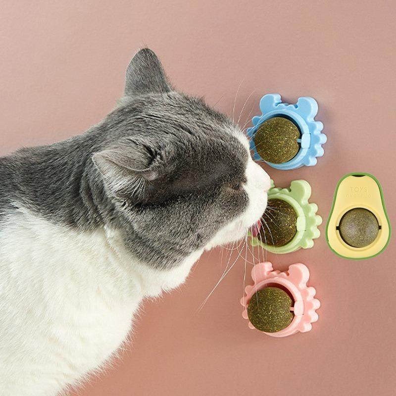 1/2/3/4 Pcs Avocado Catnip Wall Ball Cat Edible Catnip Toys