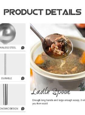 Large Serving Chef Spoon Soup Ladle Spoons Wok Sink