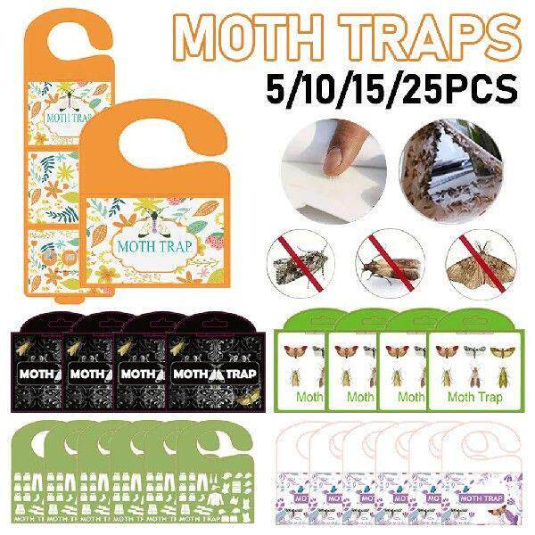 5-25PCS Moth Traps Pheromone Sticky Glue Trap Pest Reject