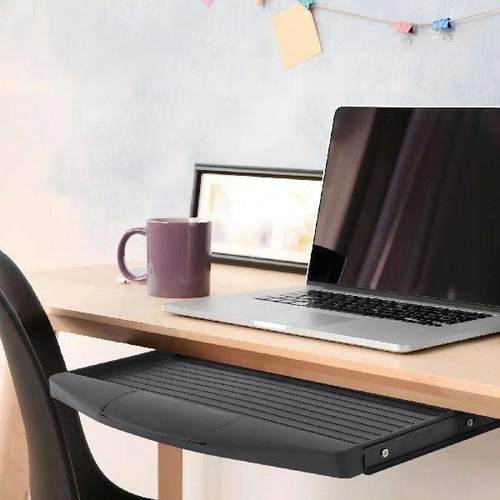 Computer Keyboard Stand under Desk Drawer Pull Out Tray