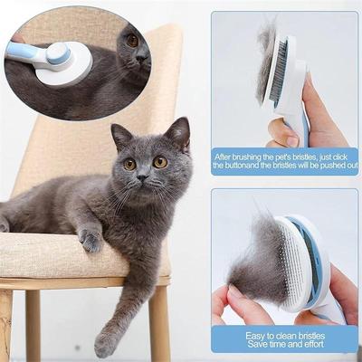 Pet Cat Brush Dog Comb Hair Removes Pet Hair Comb Self Clean