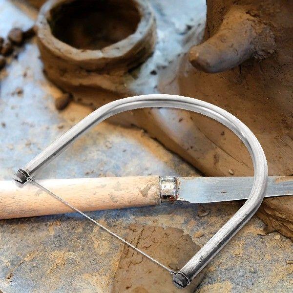 Stainless Steel Mud Clay Wire Sculpting Handle Cutting
