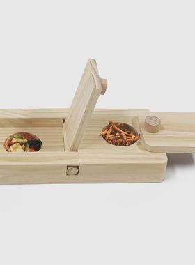 Wooden Foraging Toys Small Animals Hidden Snacks1