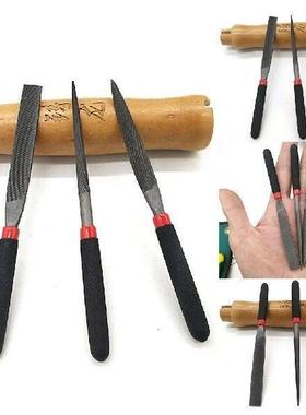 1pc Small Steel Files Needle Flat File Round File Half