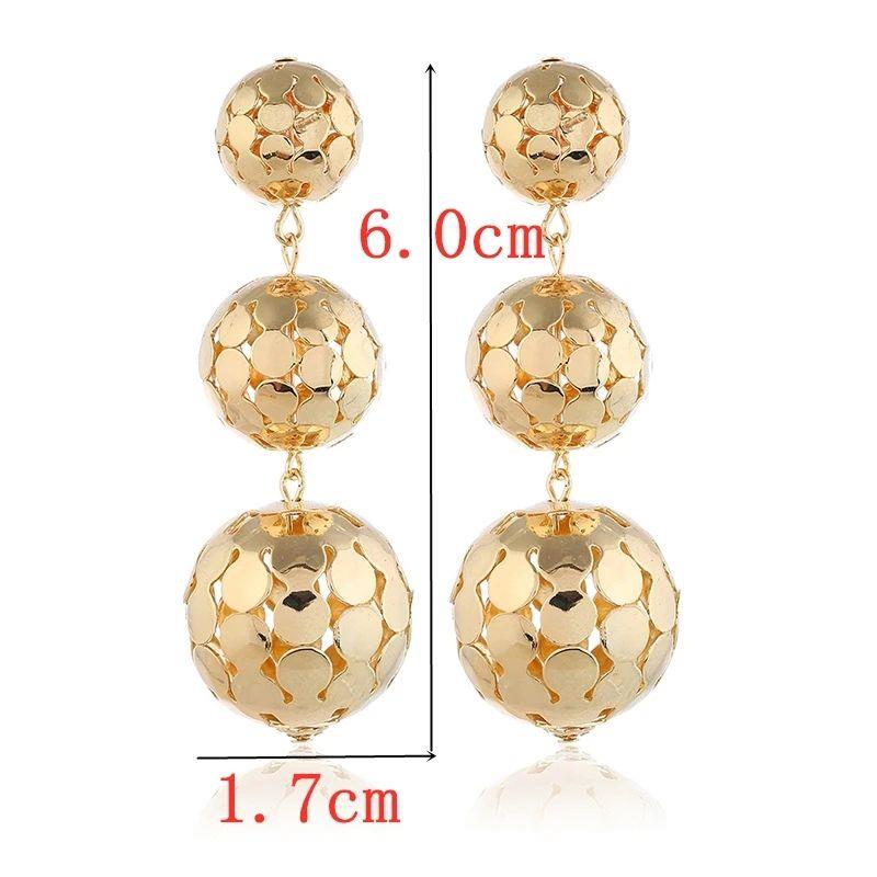 Hiphop Exaggerated Irregular Metal Dangle Earrings Spiral Tw