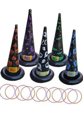 15Pcs Halloween Rings Toss Game Set Sports Cones Fun
