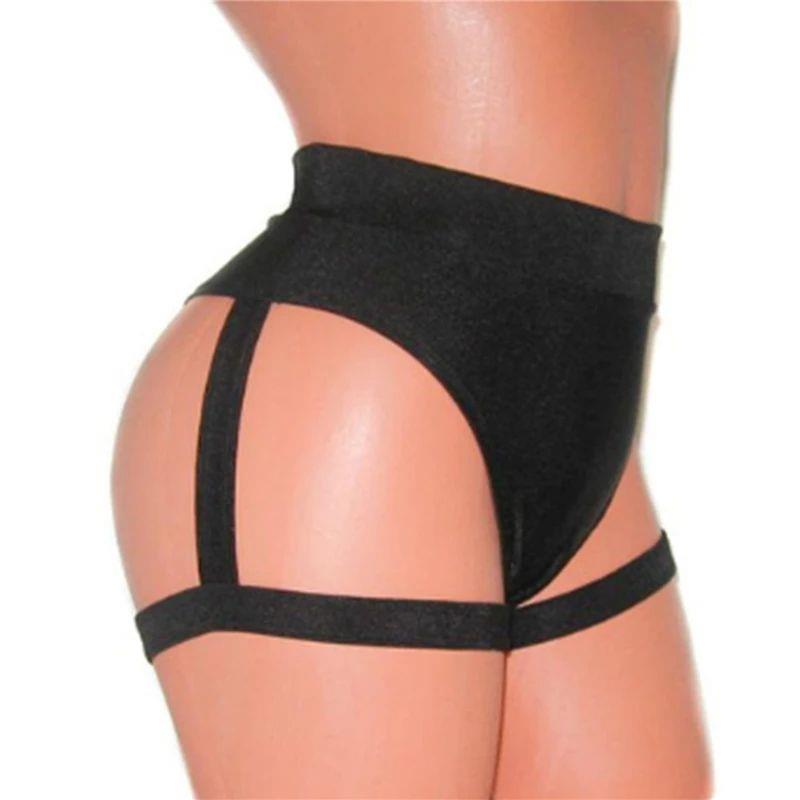 Women Pure Color Pole Booty Bottoms Hot Cheeky Pants for Twe