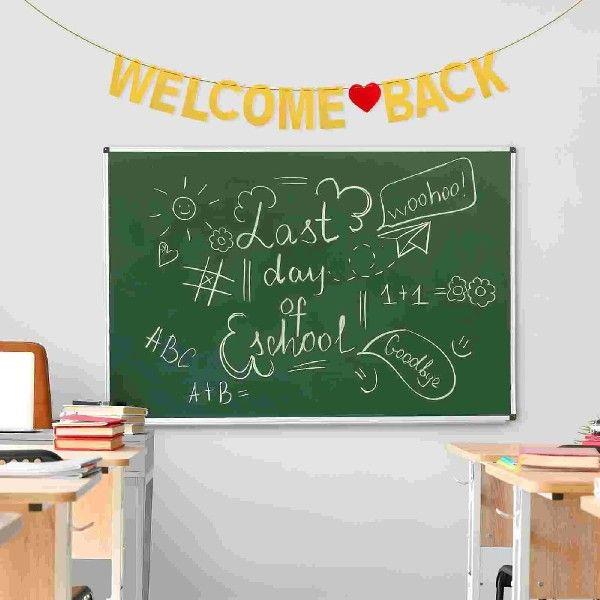 Glitter Latte Welcome Back Sign Banner for to School Party