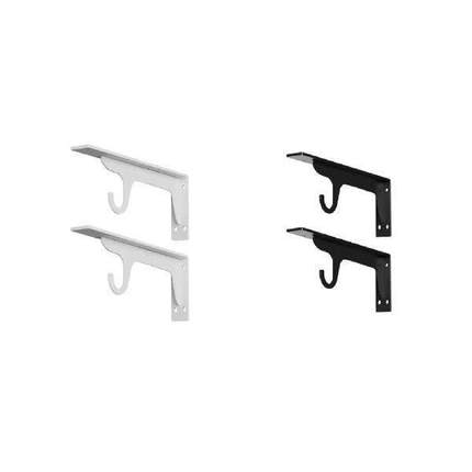 Wardrobe Hanging Rod Holder Wall Mounted Hanger Bracket