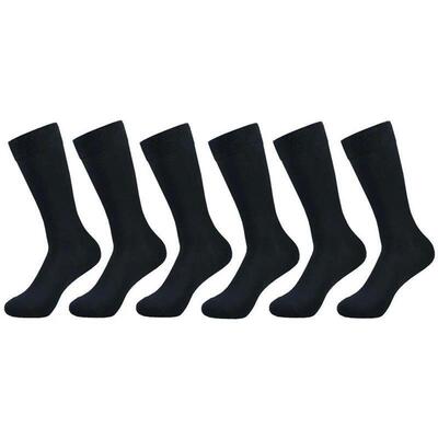 6 pairs Mens socks Black Cotton Dress Socks High qualit