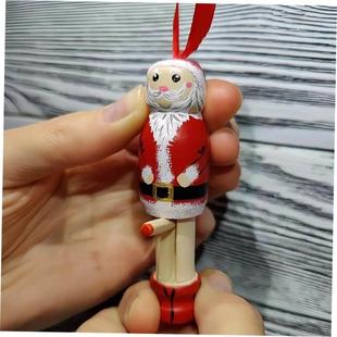 Stocking Fillers Christmas Funny Hanging Santa Tree Wooden