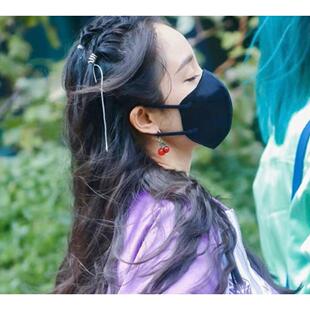 Fashionable Sweet 925 Fresh Pendant and Cherry Small Resin