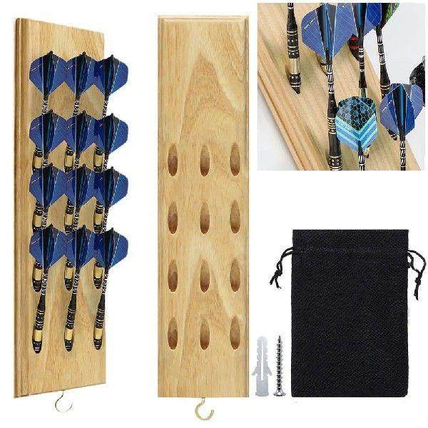 Dart Display & Stand Solid Wood Wall Mounted Dart Organizer
