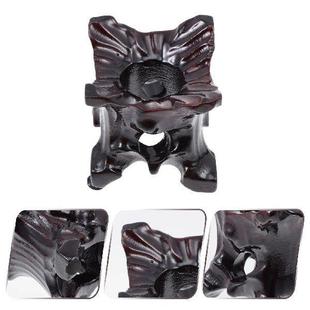Wood Carving Pedestal for Decorative 1pc Crystal Root