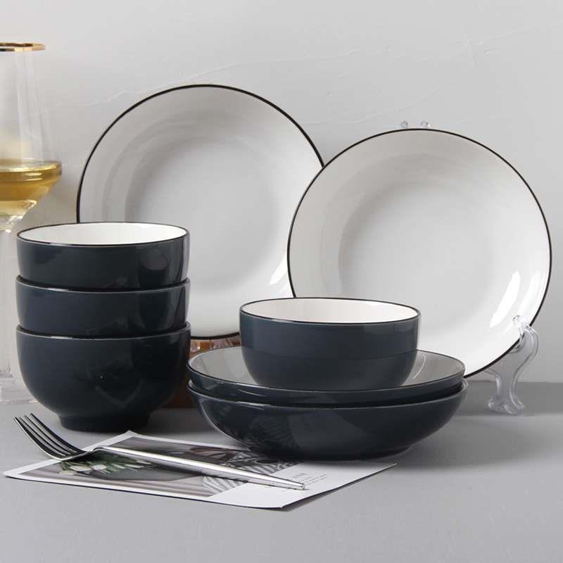 18-piece set of bowls and plates set of ceramic bowls 碗盘