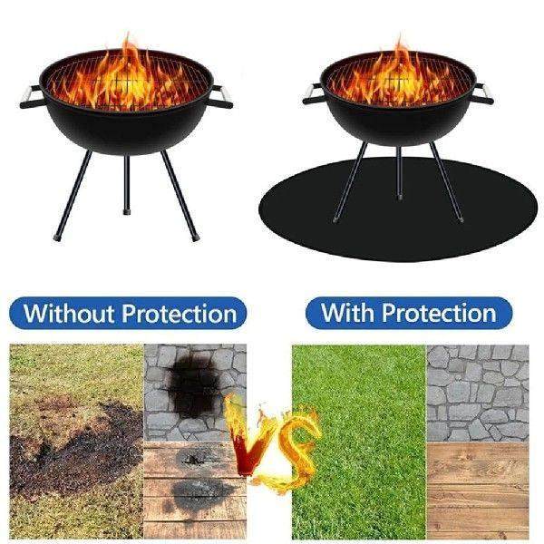 Outdoor Cooking 24 Inch Heat-Insulating Mat Flame-Retardant