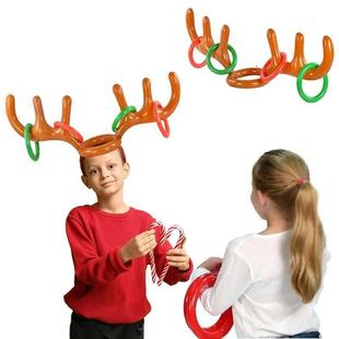 Antler Hat Ring Christmas Funny Reindeer Toss Fam Inflatable