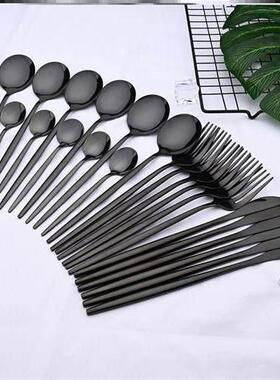 24pcs Western Dinnerware Set Stainless Steel Cutlery 餐具