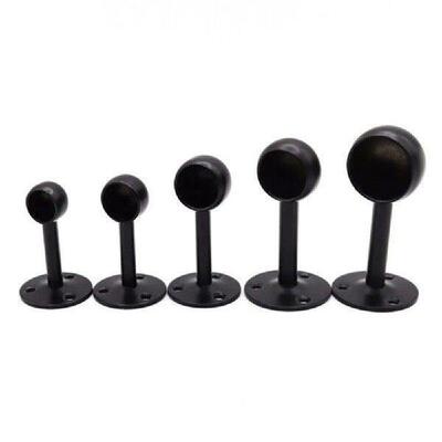 1Pcs 16-32mm Wardrobe Hanger Pipe Bracket Steel Flange Tube