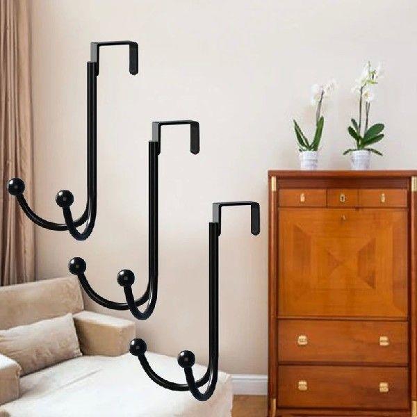Bedroom Door Hooks Clothes Hanging Rack Over The Door Metal