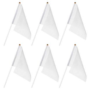 White Waving Flags Held Referee Hand 24pcs