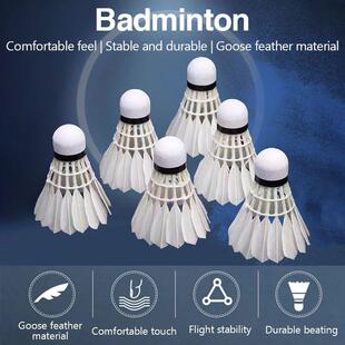 1/3pcs Badminton Balls Shuttlecock White Goose Feather Flyin
