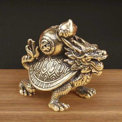 Wealth Brass Decor Home with Gourd Table Decoration
