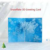 Card Greeting Handmade Popup Snowflake Cards For